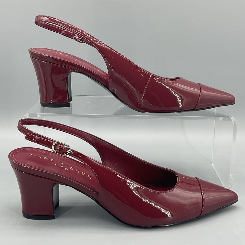 NEW Marc Fisher Women’s Blakeley Slingback Pumps Red Size 6.5M